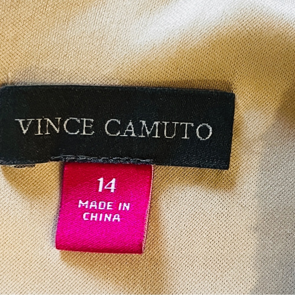 Vince Camuto SEQUIN SHIFT SHIMMER GOLD DRESS SIZE 14 NWT - Picture 3 of 6